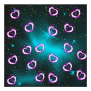 Galaxy of heart poster