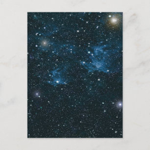 Galaxy outer space starry night sky  postcard