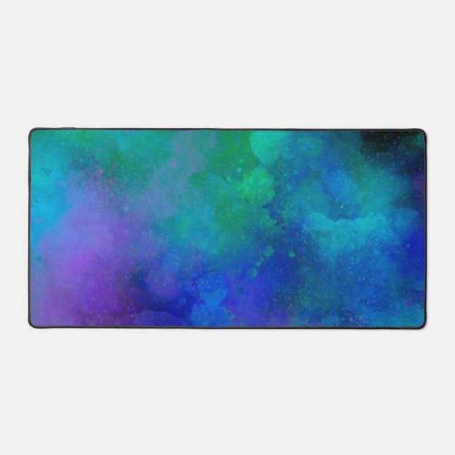 Galaxy Paint Splatter effect  Desk Mat (Front)