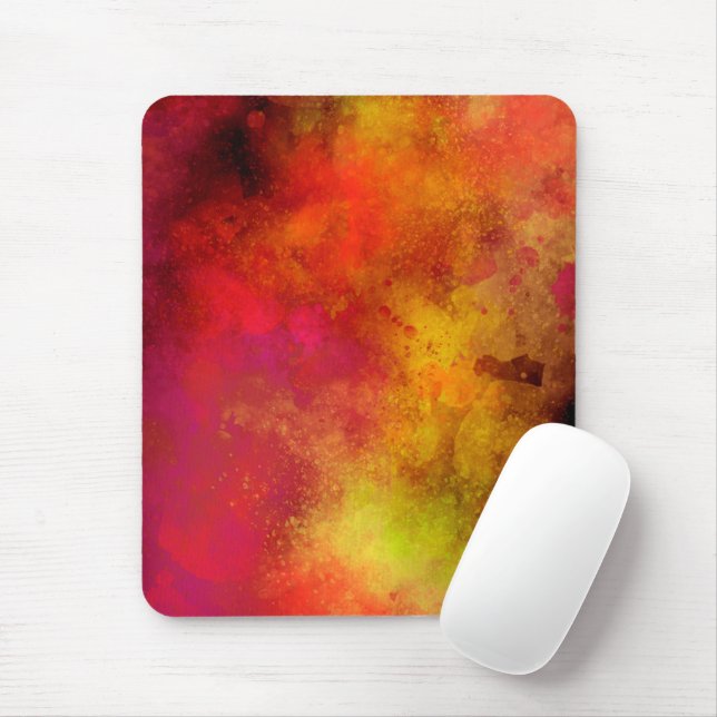 Galaxy Paint Splatter effect Mouse Pad (With Mouse)