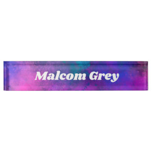 Galaxy Paint Splatter effect  Nameplate