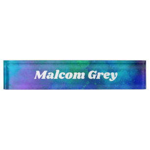 Galaxy Paint Splatter effect  Nameplate