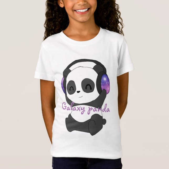 Galaxy panda Design made by  TheWolfOnSaturn YT T-Shirt (Front)