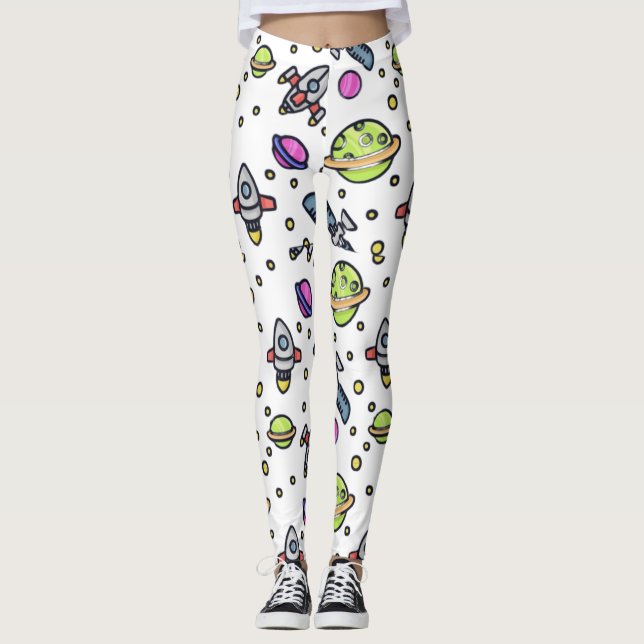 Galaxy pattern design leggings (Front)