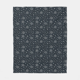 Galaxy pattern fleece blanket