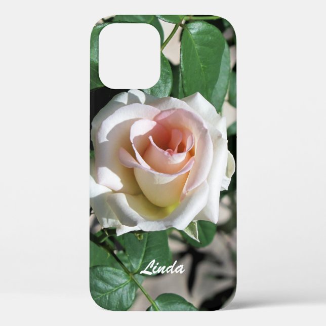 Galaxy Phone Case White Rose (Back)
