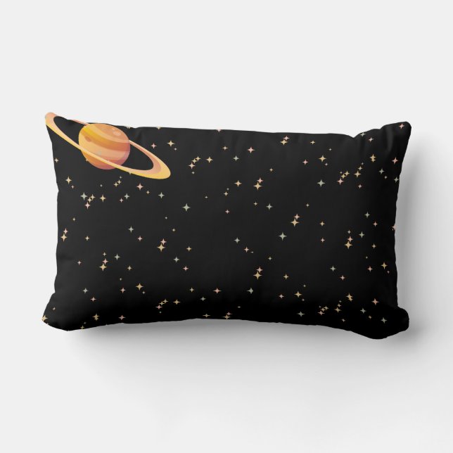 Galaxy Pillow with Two Planets (Back)