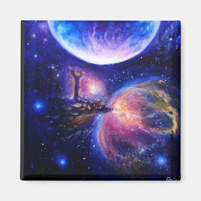 Galaxy planet and nebula magnet (Front)