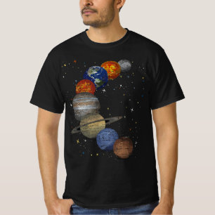 Galaxy Planets Sun Universe Outer Space Science  T-Shirt