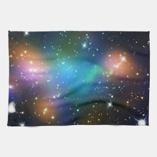 Galaxy Print Stars Nebula Colourful Space Pattern Tea Towel
