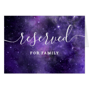 Galaxy Reserved Sign   Celestial Night Wedding