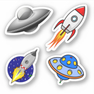 Galaxy Rocket Ships Spaceships Scrap Book