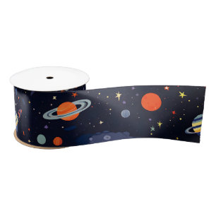 Galaxy satin ribbon