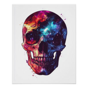Galaxy Skull Portal Poster