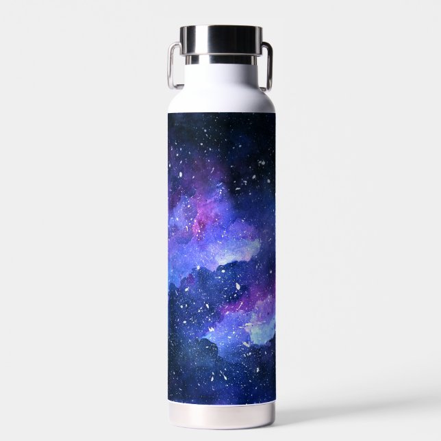 Galaxy Space Adventure Nature Stars Planets Teen  Water Bottle (Front)