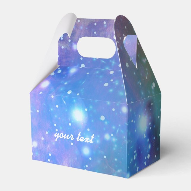 Galaxy Space Birthday Party Favour Boxes (Front Side)