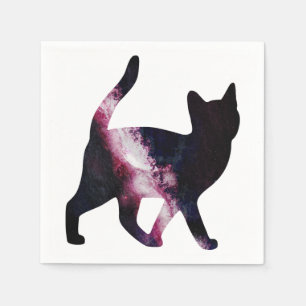 Galaxy Space Cat Napkin