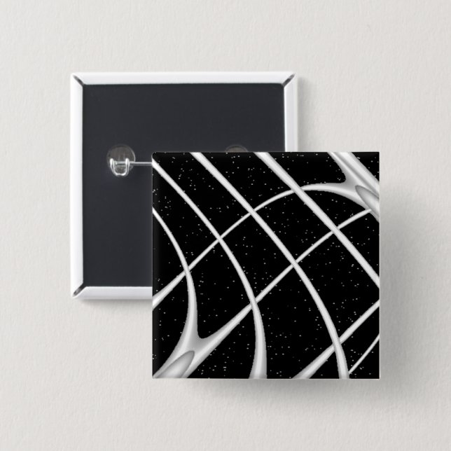 Galaxy Space Design 15 Cm Square Badge (Front & Back)