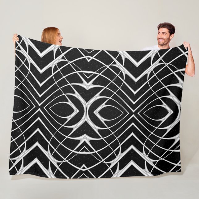 Galaxy Space Design Fleece Blanket (In Situ)