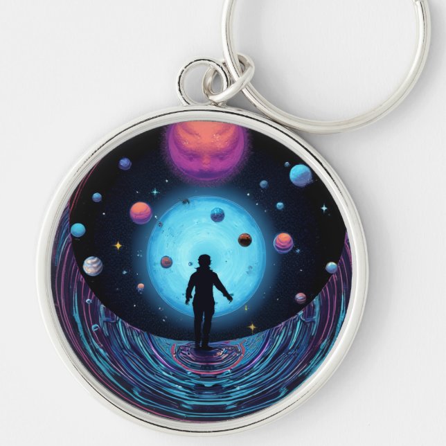 Galaxy space keychain for Galaxy lovers (Front)