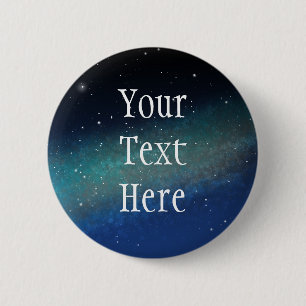 Galaxy Space Nebula Night Sky Personalised 6 Cm Round Badge
