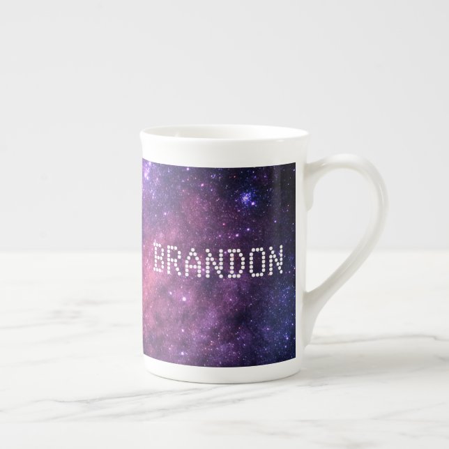 Galaxy Space Nebula Stars Sky Universe Astronomy Bone China Mug (Right)