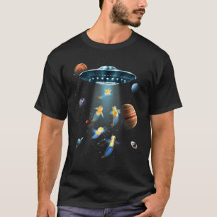 Galaxy Space Ship UFO Alien Clione limacina Fish s T-Shirt