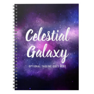 Galaxy Space Stars Ultra Violet Purple Nebula Notebook