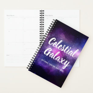 Galaxy Space Stars Ultra Violet Purple Nebula Planner