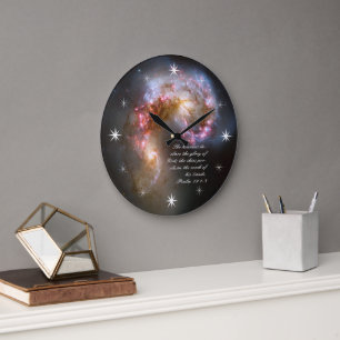 Galaxy Spacial Scripture Creation Large Clock