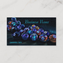 Galaxy Sparkle Billiards Business Card