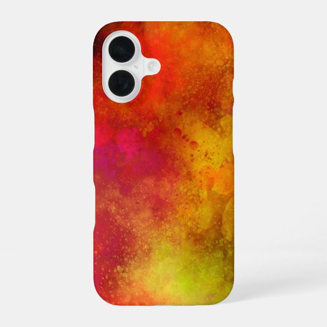 Galaxy Spray Paint Effect iPhone 16 Case (Back)
