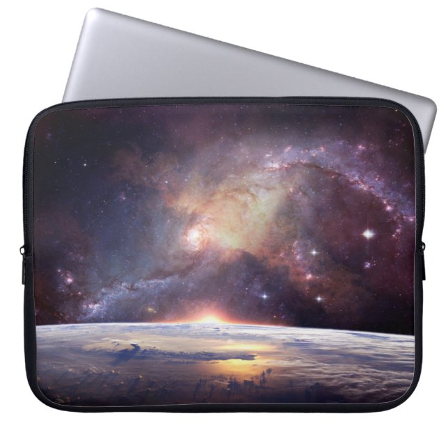 Galaxy star infinity cosmos dark laptop sleeve (Front)