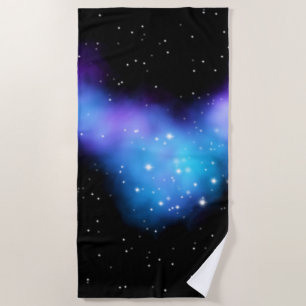 Galaxy Starlight Space Clouds Beach Towel