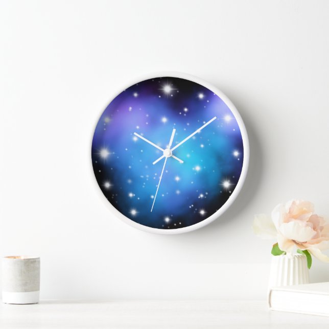 Galaxy Starlight Space Clouds Clock (Home)