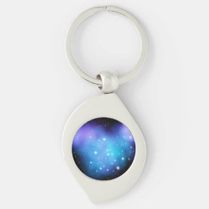 Galaxy Starlight Space Clouds Key Ring
