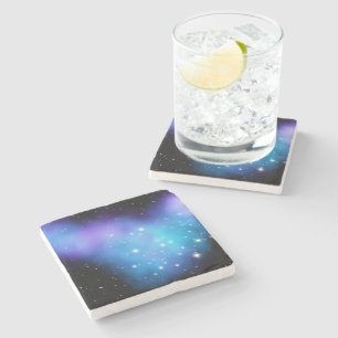 Galaxy Starlight Space Clouds Stone Coaster
