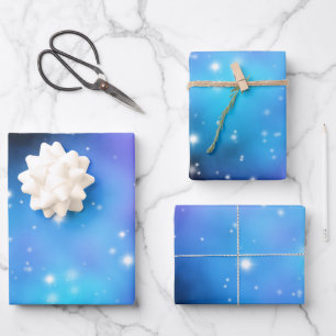 Galaxy Starlight Space Clouds Wrapping Paper Sheet