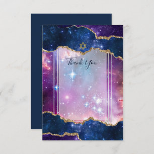 Galaxy Starry Night BAR MITZVAH THANK YOU