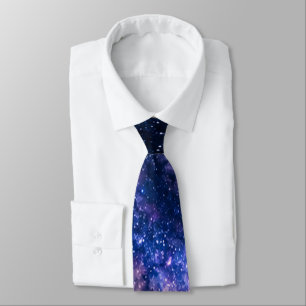 Galaxy. Starry night sky Tie