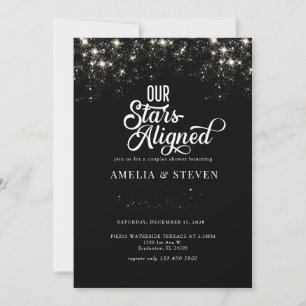 Galaxy Stars   Couples Shower Invitation
