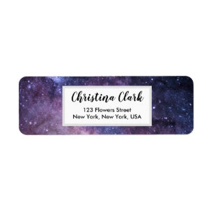 Galaxy Stars Night Personalized Custom Address