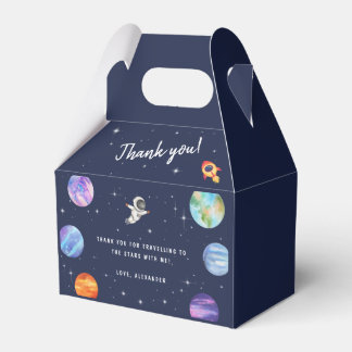 Galaxy Stars Outer Space Birthday Thank you  Favour Box