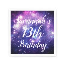 Galaxy Stars Outer Space Personalised Birthday