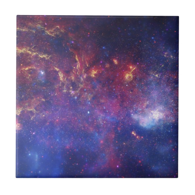 Galaxy Stars Space Universe Cool Pattern Modern Ce Tile (Front)