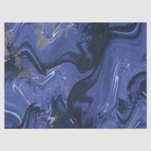 Galaxy Swirl Blue Glitter Abstract Cosmic Pattern  Tissue Paper