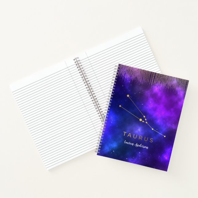 Galaxy Taurus Personalised Journal - Office (Inside)