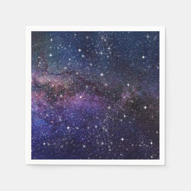 Galaxy, Universe, Men & Women, Space Pattern Napkin (Front)