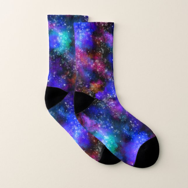 Galaxy Universe Nebula Socks (Pair)
