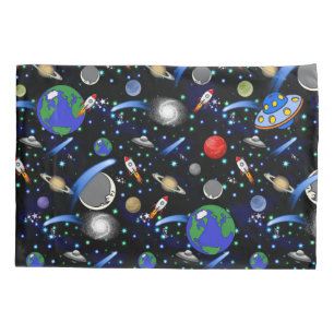 Galaxy Universe - Planets, Stars, Comets, Rockets Pillowcase